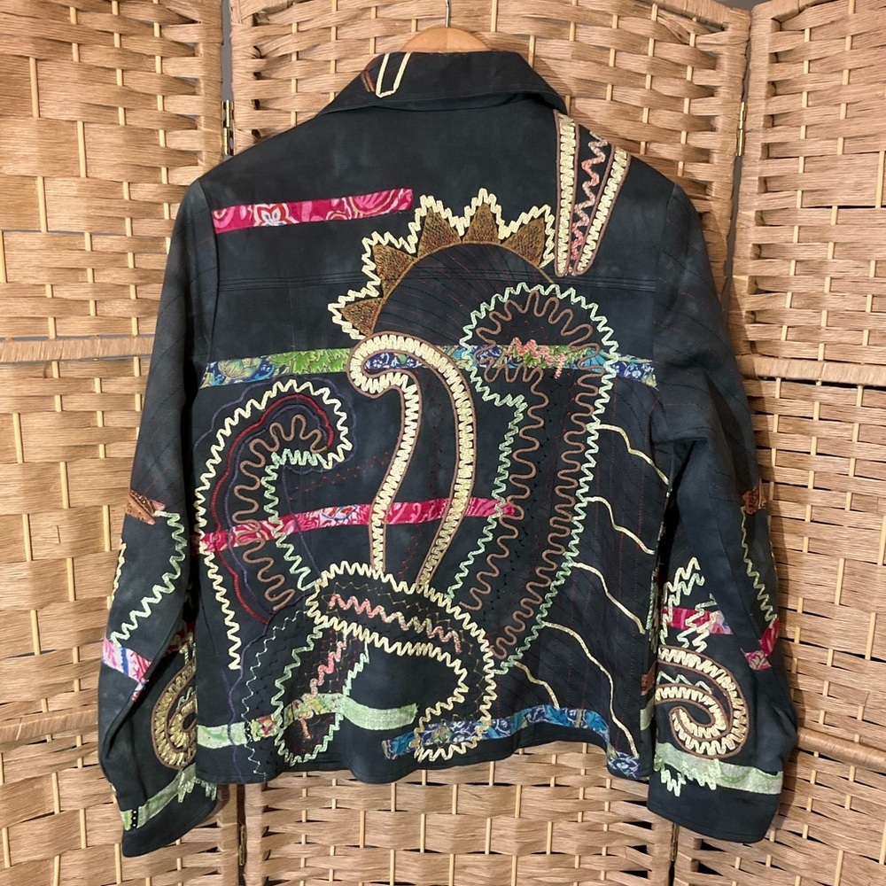 Vintage Parsley and Sage Quilt Trim Jacket - Picture 10 of 16
